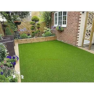 Eurotex 30 MM High Density Artificial Grass Carpet Mat for Balcony, Lawn, Door (6.5 x 3 Feet, Natural Green)