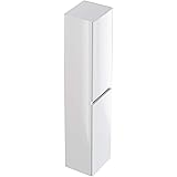 Amazon Brand - Movian Argenton - Wall-mounted Bathroom Cabinet, 2-Doors 4-Shelves, 30 x 27 x 140 cm, White