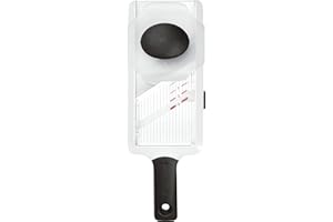 OXO Good Grips – Mandoline manuelle - Mandoline en inox à épaisseur de tranche réglable - Blanc