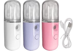 DORUGAGE 3Pcs Easy Care Sunshine Travel Steamer | 15s Heat up Minis Travel Steamer | Portable Clothes Steamer Handheld with 100ml Water Tank | Rechargeable Garment Steamer for Travel Accessories