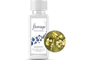 ‎FLORAGE Florage 100ml Saunaaufguss LITSEA CUBEBA - 50 Jahre Erfahrung als deutsche Duftmanufaktur, hochergiebiges Aufgussmittel für die Sauna, viele Aufguss Düfte, vegan und ohne Tierversuche, auch als Set