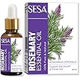 Sesa Rosemary Essential Oil For Hair Growth Nourishes Skin Hair Fall Control Oil For Women and Men 100% Pure & Natural Rosemary Oil, 30 ml