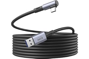 KIWI design 3 Metros Cable de enlace compatible con Quest 3S/3/2/1/Pro y Pico 4, cable de enlace USB 3.0 con Clip de cable