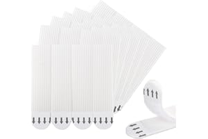 FISYNUG Picture Hanging Strips Heavy Duty,24Pairs(48 Strips)Hanging Picture without Nail,Photo Frame Stickers for Wall,Damage Free Adhesive Removable Hanging Strips for Posters Mirrors