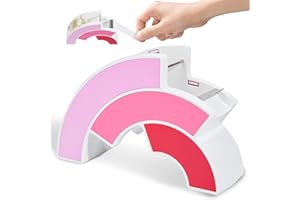 Dormercy Dévidoir de ruban adhésif pour enfants, école, bureau (ruban adhésif non inclus), rose, 1 paquet