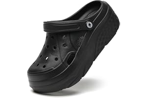 SECHRITE Platform Sabots pour Femme Tongs de Loisirs et vêtements de Sport Sabots de Sanitaire avec Charms Clogs de Wedge Tailles, 36-42 EU