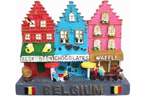 MUYU Magnet 3D Stadtansicht Kühlschrankmagnet, Motiv: Brüssel, Belgien, Dekoration für Zuhause und Küche, Souvenir, 1 Stück, Ethylen-Vinylacetat (EVA)