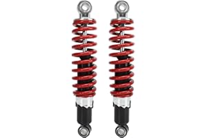 Aramox Amortiguador, 2 Piezas Amortiguador de Suspensión de Motocicleta de 250 Mm para 50 Cc‑125 Cc Dirt Pit Bike ATV Go Kart