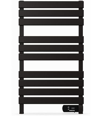 Cecotec Electric Towel Holder ReadyWarm 9090 Twin Towel Black. 500 W, LED display, 2 Hour timer, IP24 protection, 8 m2 coverage, double security system, Installation kit