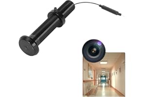 CUIFATI Caméra Judas de Porte, Caméra IP HD 1080P avec Vision Nocturne Bidirectionnelle, Grand Angle de 180 Degrés, Caméra de sécurité pour Contrôle par Application Tuya (128G)