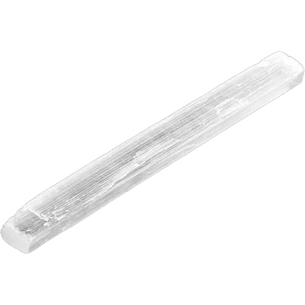 NKlaus Selenit Stab 15 X 2 Cm – Für Meditation, Aura-Reinigung & Chakra-Ausgleich, Naturstein Aus Marokko