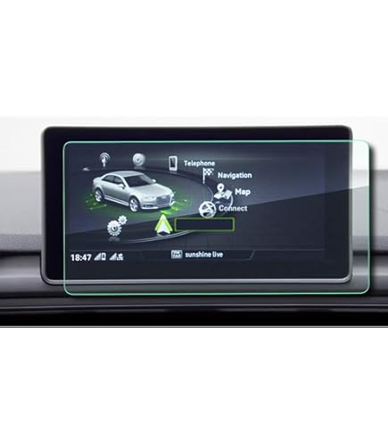 Pellicola Protettiva Opaca Per Audi A4 B9 2017 MMI Navigation Plus - Anti-Riflesso E Anti-Impronte (2 Pezzi) - Foto 4