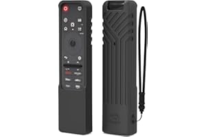 SIKAI Funda de Silicona para LG MR25GA Magic Remote (Serie OLED 2025 C5 B5 G5 M5), antigolpes y Antideslizante, Carcasa Protectora con Agarre para Mando a Distancia LG Smart TV (Negro)