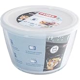 Pyrex Cook&amp;Freeze Round Container with Lid, 16 cm - 1.6 L, Extra Resistant Borosilicate Glass, Oven Safe