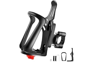 PMUEUFF Porte Gourde Velo Universel pour VTT, Vélo de Course et E-Bikes, Porte Bidon Velo Réglable de 48-86mm, Porte Gourde VTT Léger en Matériau PC, Porte Bidon VTT de sur Le Guidon
