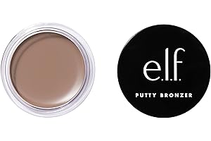 E.l.f. Putty Bronzer, Creamy & Highly Pigmented Formula, Creates A Long-Lasting Bronzed Glow, Infused With Argan Oil & Vitamin E, Feelinâ€™ Shady, 0.35 Oz (10g)