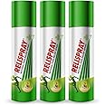 Relispray Instant Pain Relief | Purely Ayurvedic Spray | Unique Pain Relieving Technology For - Elbow Pain, Backache, Knee Pain, Muscle Pain, Tired Feet, Ankle Sprain| Over 475 Spray| 95g Pack Of 3