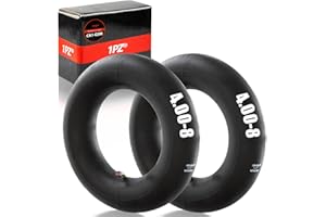 1PZ UK4-48A 2 Pack of 4.80/4.00-8 4.00-8 Heavy Duty Inner Tube with TR87 Angled Bent Valve for Wheelbarrow Minibike Go Kart Mower Hand Truck Cart Trailer Trolley Tire Tyre Butyl Rubber Durable