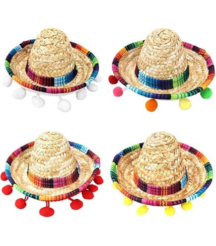 WESIEVYA 2st Hut Malen Mini Mexikanische Hüte Hut  Produktbild-Vorschau 11