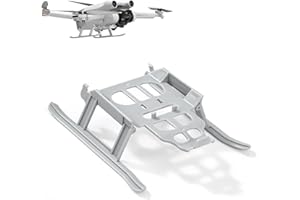 QIMEI-SHOP Train D'atterrissage Pliable Compatible avec DJI Mini 3 Pro Drone Landing Gear Élévateurs Extension Support de Hauteur pour Drones Gris