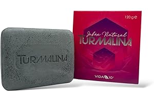 DEMERGY® Jabón Natural de Turmalina, Vegano Todo Tipo de Piel Artesanal Hidrata, Piel Seca, Escamosa, Psoriasis. Limpieza Facial. Lucha Contra el Acné, Piel Suavizante Antimanchas, Elimina Verrugas