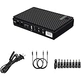 Mini UPS Batteria di Backup per Router, con10400mAh con POE, Uscita USB 5V/2A DC 5V/9V/12V 2A per Modem, Telecamere di Sicure