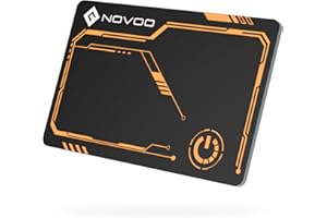 NOVOO Localisation d'articles Air Tag 1,6 mm Mince 6 Ans Traceur Carte Compatible avec App Localiser (iOS Uniquement), Bluetooth Traqueur pour Portefeuille, Étiquette de Bagage, Passeport-by