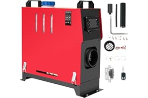 EVGTTI 5KW-8KW Diesel Lufterhitzer, 12V Standhezung Diesel Luft Dieselheizung Energieeffizient, Leise mit Fernschalldämpfer und LCD Anzeige, Standheizung für Auto RV Boote LKW Wohnmobil Bus