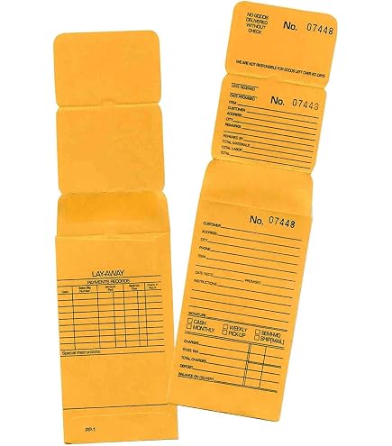 Buste Per Riparazioni Formato Ricevuta - Confezione Da 1000 Pezzi, Bianche, Prestampate, Per Officine E Centri Assistenza