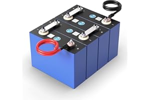 HXRFOAK 12V 100AH (3.2V*4 Pack) LiFePO4 Deep Cycle Battery Cells with Iron Phosphate, Class A Replacement Automotive Lithium Motorcycle Batteries, Perfect for Boat, Marine, Golf Cart, RV