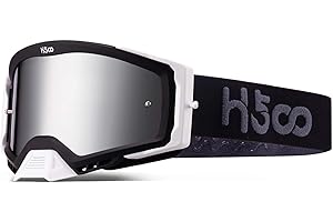 ‎SGTTX Motorradbrille Anti-Nebel Staubdicht Motorrad Schutzbrille MTB ATV Mountain Downhill Trail Schmutzsprung Radfahren Offroad Racing MX Schutzbrille mit abreißbarer Motorrad Brille für Helme Herren Damen