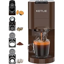 Machine à Café Multifonctionnelle KOTLIE AC-513HF - 5-en-1 Pour Nespresso, Dolce Gusto, Café Moulu, ESE