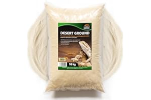 Terrariensand Desert Ground - in 5, 10 oder 25 Kg - Wüstensand für EIN natürliches Wüstenumfeld im Terrarium - natürlicher Bodengrund (10 Kg)