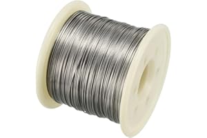 sourcing map Cable de resistencia de calentamiento de 0,5mm y 24AWG, cables de resistencia de nicromo para elementos de calefacción de 164 pies