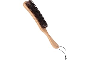 HEITIGN Cepillo para Ropa con Pelusa de Cerdas de Jabalí Y Mango de Haya para Trajes, Cachemir, Lana, Terciopelo, Gamuza Y Pelo de Mascotas