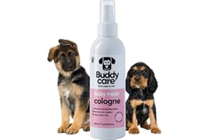 Hundeparfüm Von Buddycare – Duftendes Babyfrisch hunde parfüm – Zart und pudrig duftendes Hunde Cologne – Erfrischt zwischen den Hundewäschen (200 ml, 1 Stück)