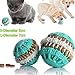 Produktbild Zyurong Hundespielzeug Ball , Leckerli-Ball, mit Dental-Zahnpflege-Funktion /aus Gummi, Kauspielzeug für Hunde, Welpen, Spielzeug, Training (7 cm)