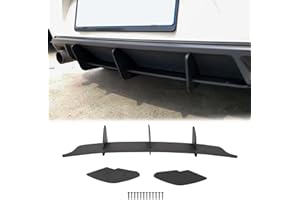 FWNT para Golf 6 GTI 2010-2013 Material ABS Difusor de Parachoques Trasero, Protector de difusor de Labios Trasero Kit de carrocería de alerón de Parachoques Inferior