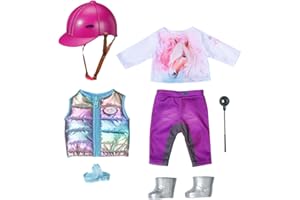 Zapf Creation-Baby Born-Traje de Jinete (43 cm), Color Morado, (836194)