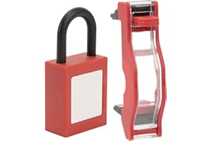 NAROOTE Zestaw Blokady Bezpieczeństwa Wyłącznika, Kłódki Bezpieczeństwa Zestaw Blokad Przezroczysta Osłona Ochronna dla Instalacji Elektrycznej