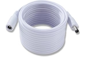 KUOQIY 5m 5.5x2.1 mm 24V 12V DC Strömförlängningskabel, Nätadapter Förlängningskabels, Hane Till Hona Förlängningskabel för S