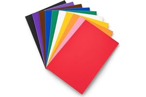 ISIGNO Hojas de Goma Eva, Tamaños 60cm x 40cm, 2mm de Grosor 10 Piezas Multicolor - para Actividades de Manualidades para Niños Cortadores de Bricolaje