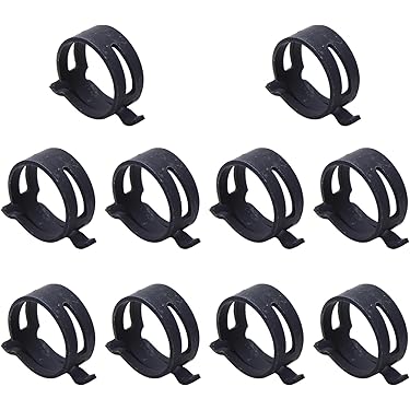 Hex Hose Finisher Clamp 4AN Screw Band Hose End Cover Fittings Black