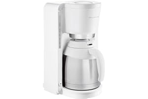 Rowenta CT3811 Przelewowy ekspres do kawy Adagio Milano, z termosem ze stali nierdzewnej, 10-15 filiżanek, automatyczne wyłączanie | biały/stal nierdzewna