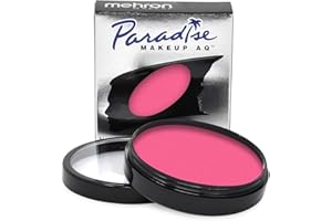 ‎MEHRON Mehron Paradise Make-up AQ Pro Size | Perfekt für Bühnen- und Bildschirmvorführungen, Spezialeffekte, Cosplay und Halloween | Wasseraktiviertes Gesichts- und Körperfarben 40 g Light Pink