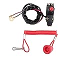 WOOSTAR 7/8" 22mm Handlebar 2 Wire Tether Kill Switch Replacement for 110cc 125cc Taotao Dirt Pit Bike ATV 4 Wheeler Quad Trail Bike
