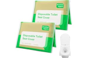 GZDAOXIA 20 Pièces 43 * 35.5cm protege cuvette wc jetable,protege toilette jetable Portable, biodégradable, emballage individuel,pour Toilettes Publiques,Hôpital
