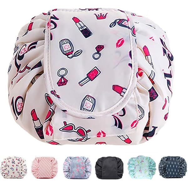 AKOAK Süße Ferkel Make-up-Tasche – Mit Kordelzug, Faltbar, Für Kosmetik & Reise