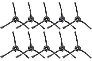 MIBUMIKI (10 Unidades) Cepillos Laterales de Repuesto Compatibles con Aspiradora Conga Serie 11090, Cepillos Laterales para Aspiradora Robot (Note: Not compatible with Conga 1090)