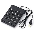 Irfora Wired USB Numeric Keypad Slim Mini Number Pad Digital Keyboard 18 Keys for iMac/Mac Pro//Air/Pro Laptop PC Notebook Desktop